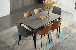 Picture of Amarni Grey Sintered Stone Dining Table BS-LSJ-02