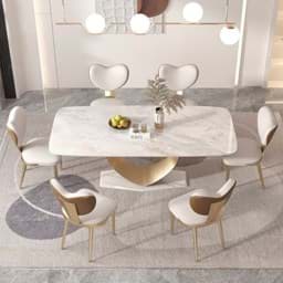 Picture of Gold Time Sintered Stone Dining Table BS-JJ-189